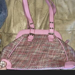 NWOT pink tweed purse!!!